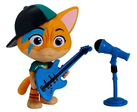 44 Chats - Les Mystichats - Figurine 3" Éclair  avec Guitare et Microphone