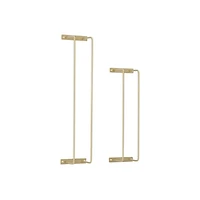 Cody Metal Towel Rack, Gold (2 Pack)