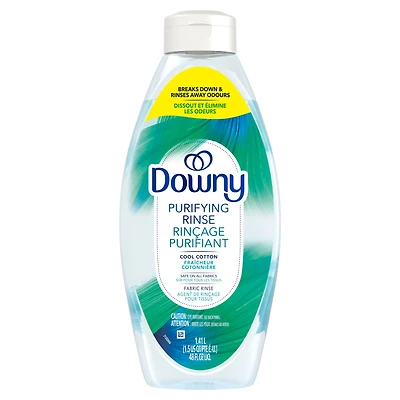 Éliminateur d’odeurs purifiant pour lessive et assouplissant textile Downy, sûr pour tous les tissus, compatible avec les laveuses HE, Fraîcheur cotonnière 70 Charges, 1,41 L