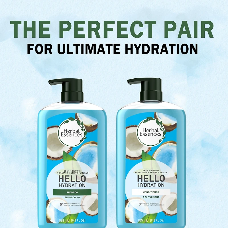 Revitalisant hydratation en profondeur Herbal Essences Hello Hydration 865 mL