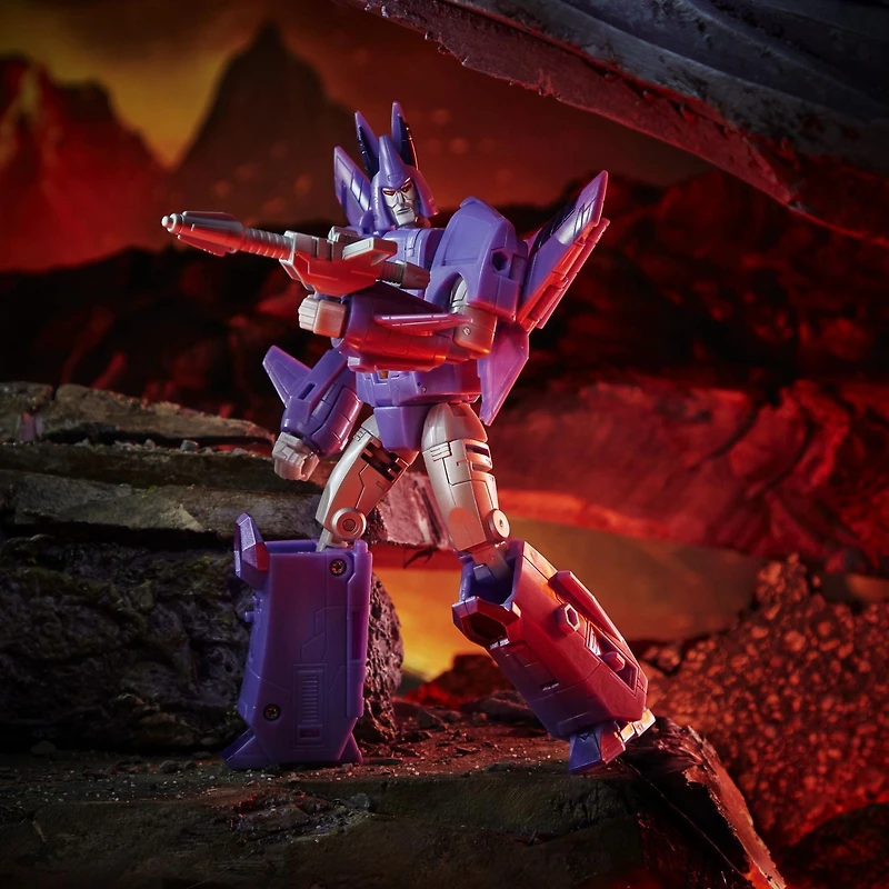 Transformers Generations War for Cybertron : Kingdom, Cyclonus WFC-K9 de 17,5 cm, classe Voyageur, pour enfants, à partir de 8 ans