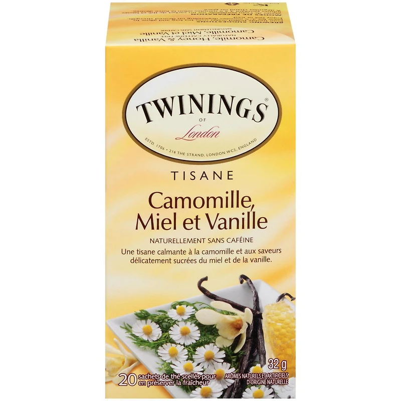 Twinings Camomile, Honey & Vanilla Herbal Tea 20s, Pack of 20 Tea Bags