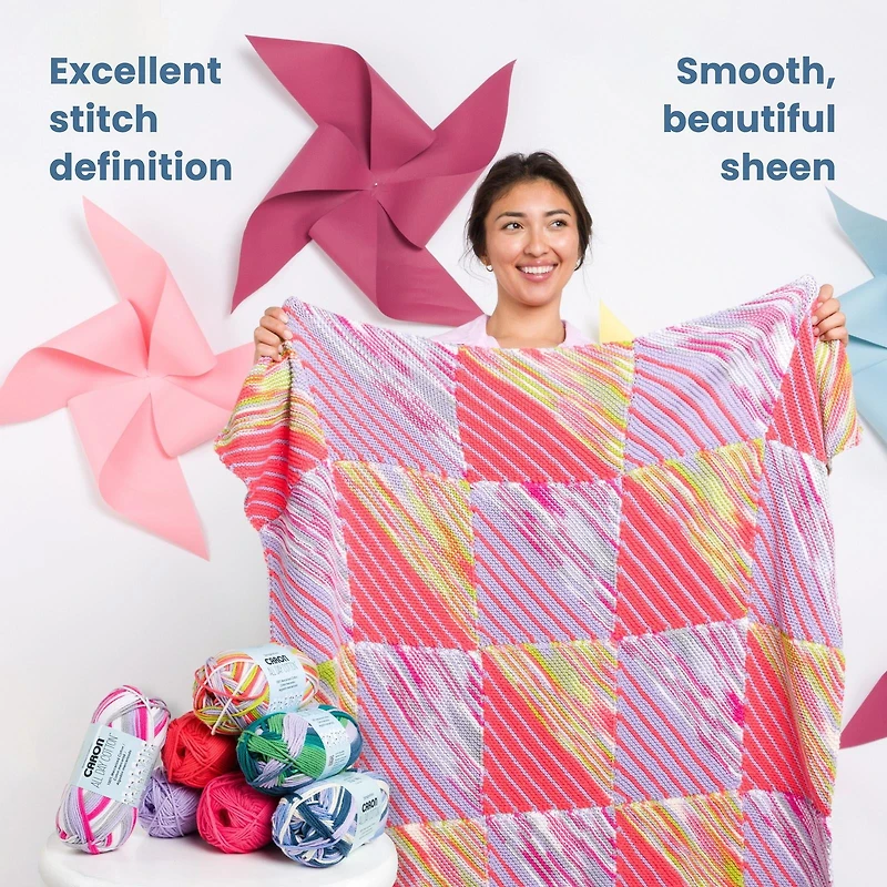 Caron® All Day Cotton™ #4 Moyen Coton Fil, 3.5oz/100g 173 Yards