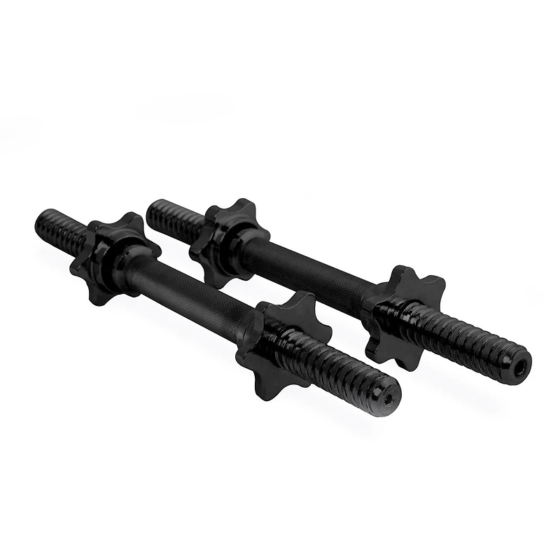 CAP Paire de poignées d'haltères filetées régulières de 14 pouces ; noir