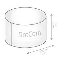 Pouf ottoman Dotcom Modo Tap de Sitting Point en blanc