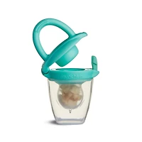 Munchkin Silicone Baby Food Feeder, 2 Pack (Blue/Mint)