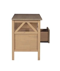 Meuble TV gris rustique Edgewood