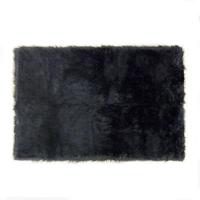 Home Decor Inc Mainstays Kids Faux Fur Rug, Black – 30" x 45", Soft Faux Fur Area Rug