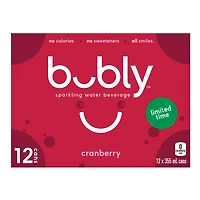 Bubly Cranberry Sparkling Water 12 x 355 mL, Cans