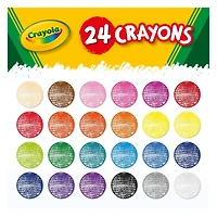 PAQUET DE 12 DE 24 CRAYONS DE CIRE