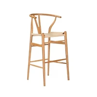 Tabouret Woodford II (25") de couleur naturelle