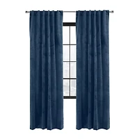 Loft Living Sicily assombrissement des pièces Double Tetiere panneau de rideau 50 x 95 in Bleu Fonce