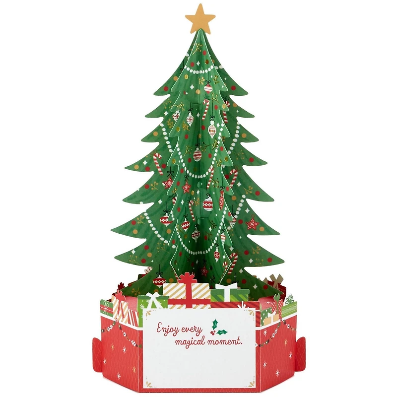 Carte de Noël en 3 dimensions, Paper Wonder de Hallmark (Sapin de Noël)
