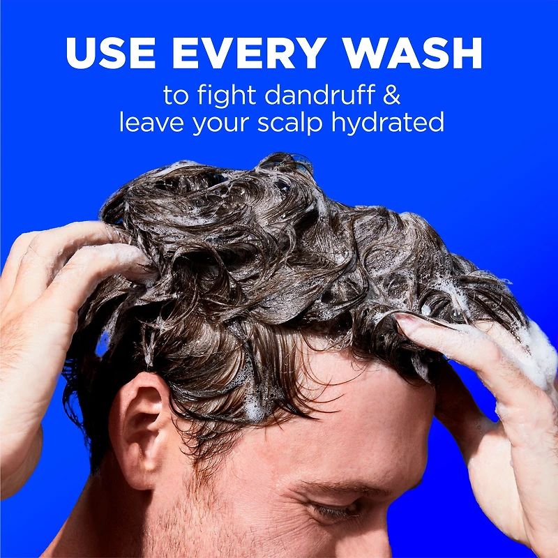 Shampooing et revitalisant antipelliculaire 2 en 1 Head and Shoulders pour hommes, traitement antipelliculaire, Agrumes et cèdre pour un usage quotidien, sans parabènes 370 ml