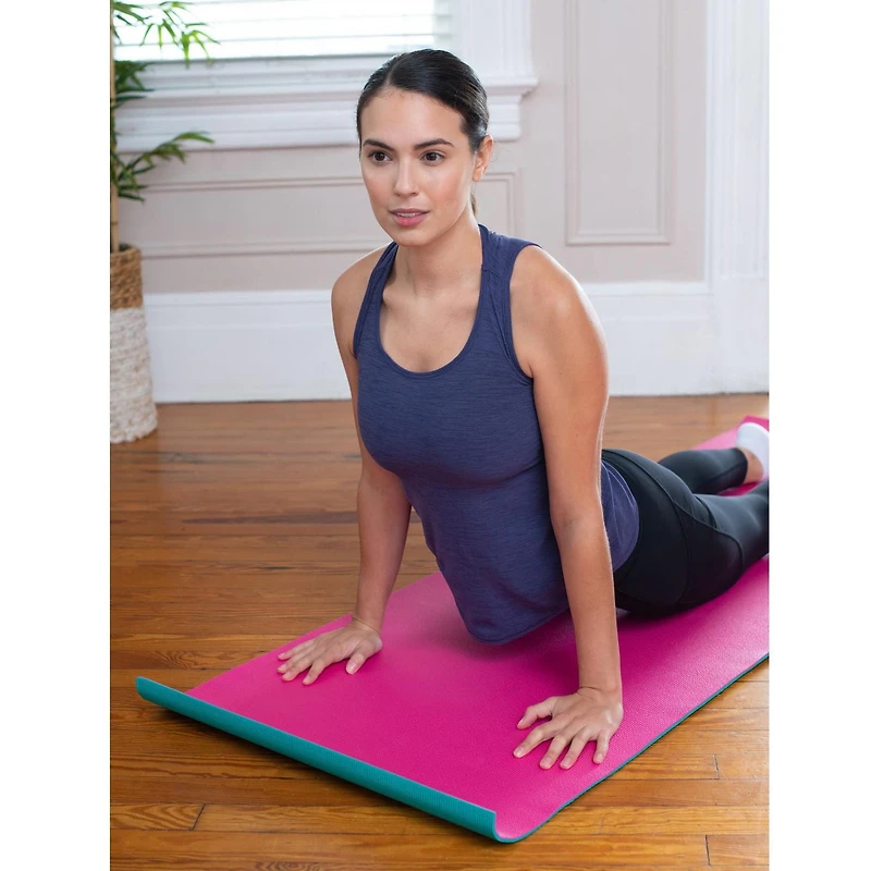 GoZone 5mm Reversible PVC Yoga Mat, Multi Combo