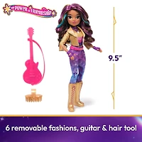 Unicorn Academy, Poupée Sophia Power of Friendship avec guitare et 6 accessoires, poupées et licornes de 24 cm pour filles à partir de 4 ans