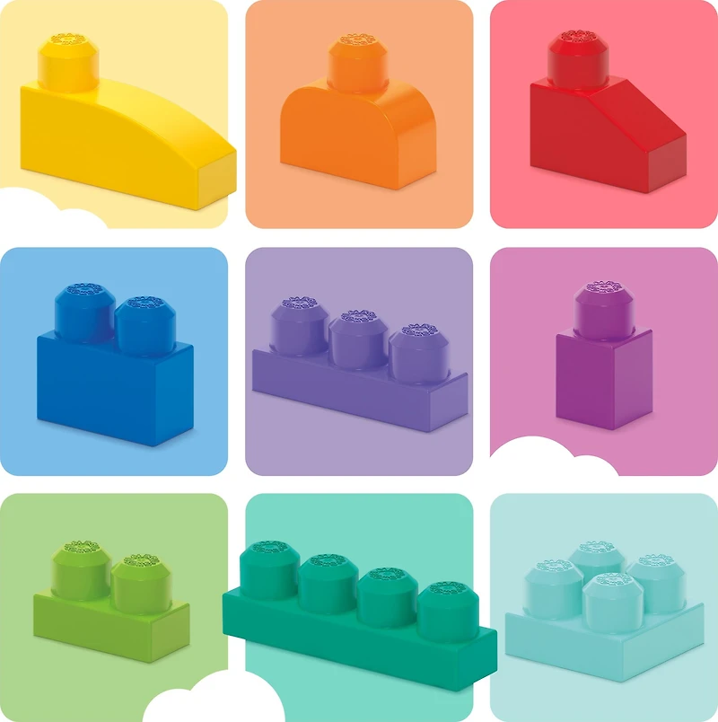 Mega Bloks Grand sac de blocs [80 pièces] Âges 1-5