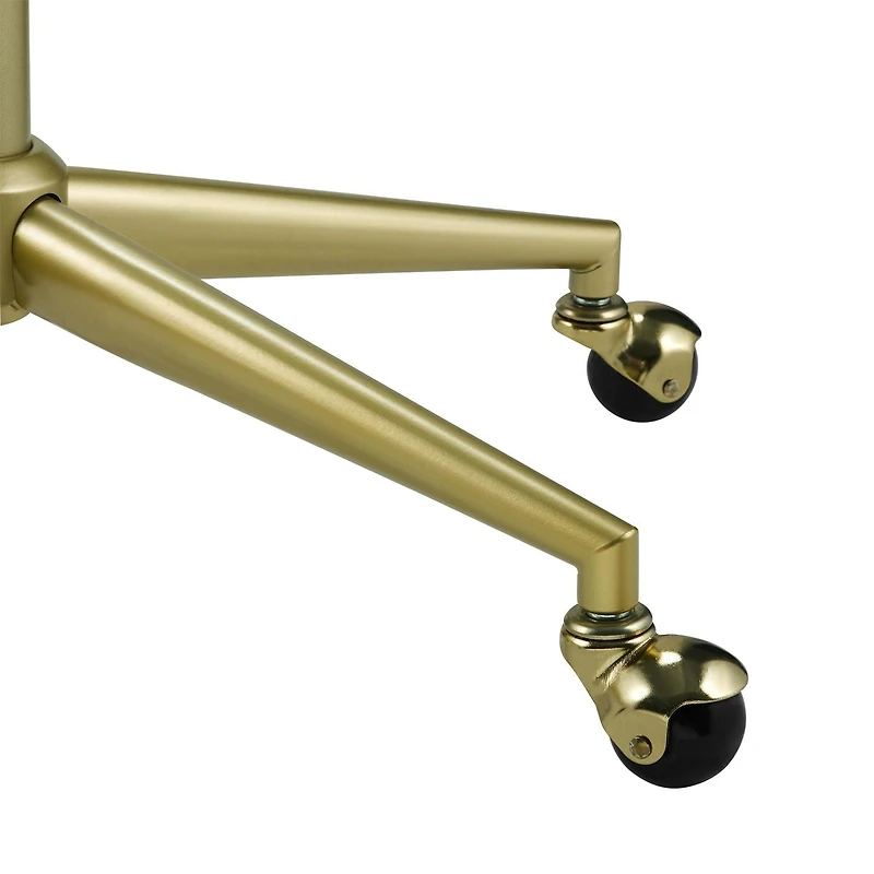 Weston Quilted Office Chair, Off-White