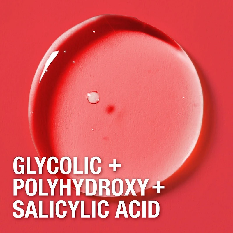 Nettoyant quotidien Neutrogena Pro-texture. Traitement antiacné. Acide salicylique, acides glycolique + polyhydroxylé. Sans parfum 186 ml