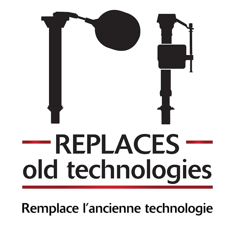 QuietFILL Platinum Toilet Fill Valve & 2" Toilet Flapper Kit