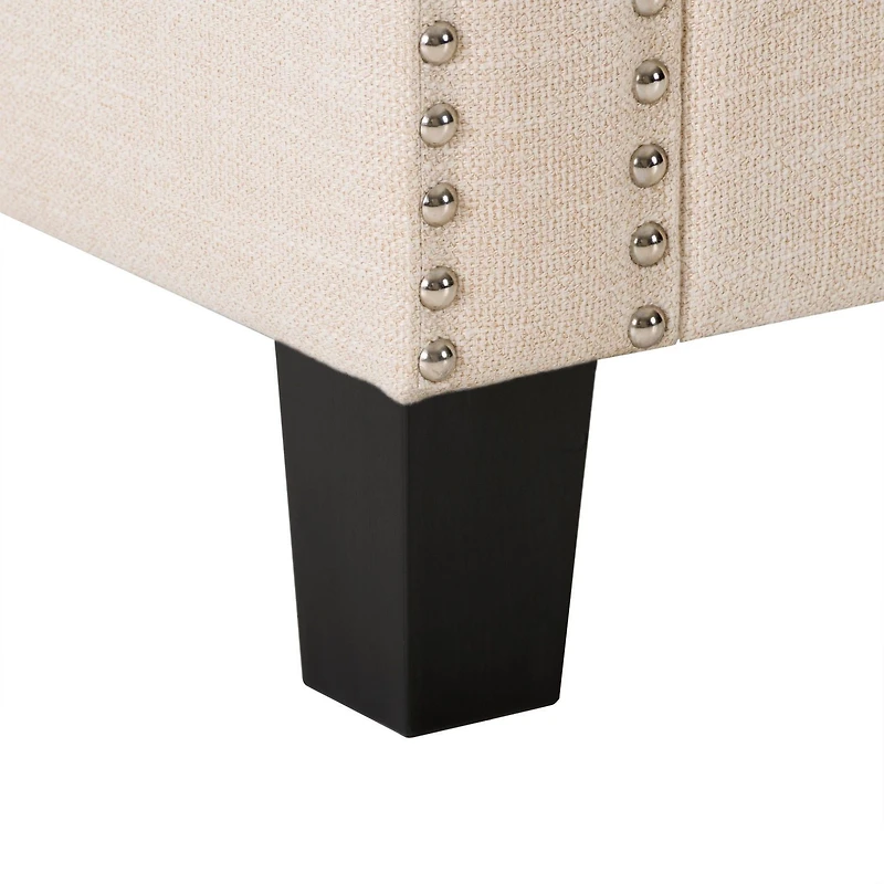 CorLiving Boston Storage Fabric Ottoman