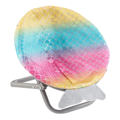 My Life As Chaise soucoupe en peluche pour poupées de 18 pouces, queue de sirène