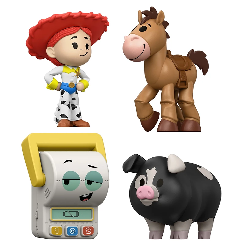 Coffret surprise de 4 mini-figurines stylisées Petites vedettes Ranch familial de Blaze Histoire de jouets 5 de Disney et Pixar