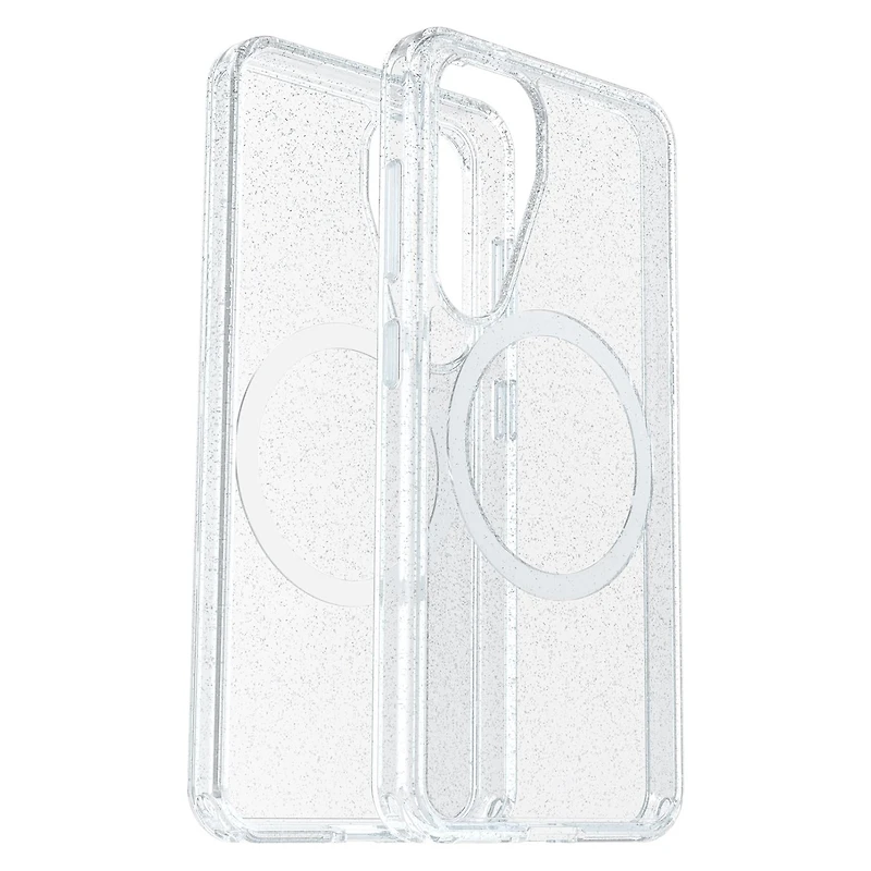 OtterBox Étui Symmetry Clear Magnets Stardust avec Teinte Bleu pour Samsung Galaxy S25