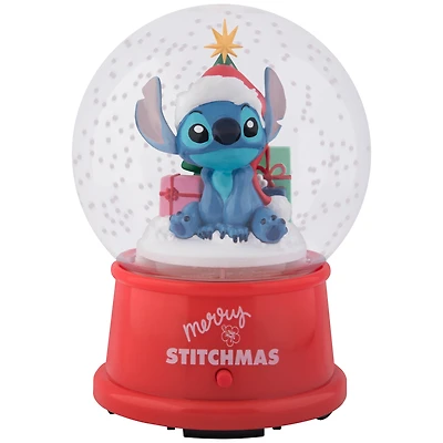 Bougeant de Noël en verre 4,5" Stitch Disney 4,7501 po x 4,7501 po x 6,3001 po x 0,6051 lb