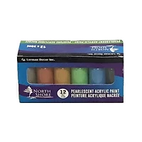 Peinture acrylique nacrée North Shore 12 contenants Peinture nacrée 12x30ml