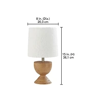 Lampe décorative HOMETRENDS 38,1 cm, fini bois
