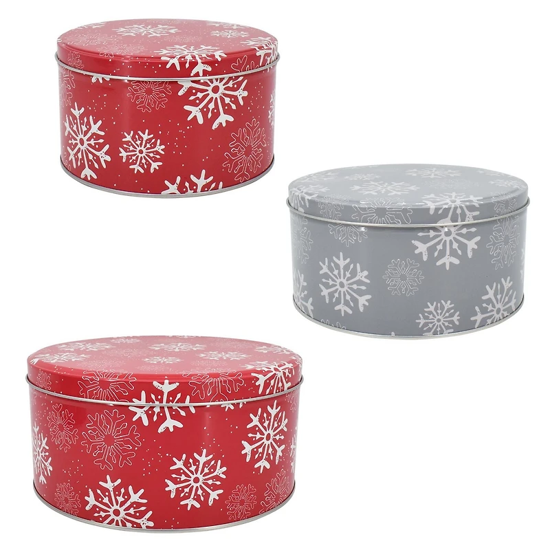 Holiday time round tin