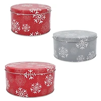 Holiday time round tin