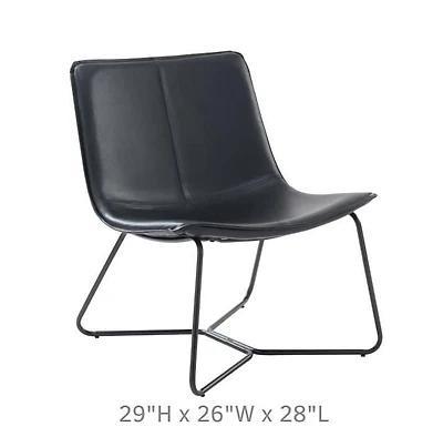 Chaise Slope de couleur noire