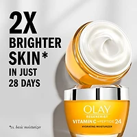 Olay Regenerist Vitamin C + Peptide 24 Duo Pack, Cleanser 150mL (5 fl oz), Moisturizer 48g (1.7 oz)