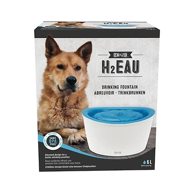 Zeus H2EAU Dog Drinking Fountain, 6 L (200 fl oz)