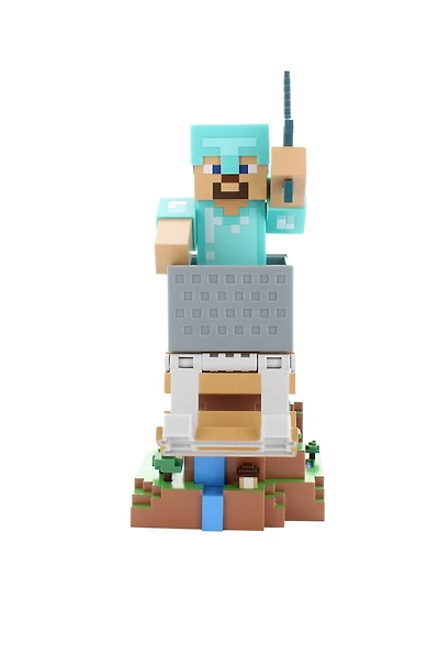 Exquisite Gaming Minecraft: Steve Cable Guy R.E.S.T support d'appareil de figurine à collectionner CG Steve_f