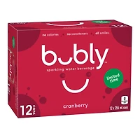 Bubly D’eau pétillante canneberge 12x355mL