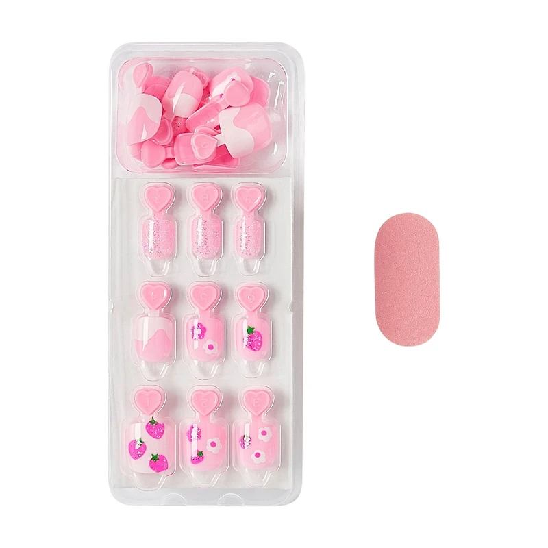 KISS imPRESS Kids - Berry Cute, Pink, Squoval, Kids Nails