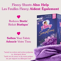 Fleecy Sensations Dryer Sheets, Lavender Scent, 80 Sheets