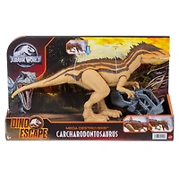 ​Jurassic World Mega Destroyers Carcharodontosaurus Dinosaur Action Figure, Toy Gift with Movable Joints, Attack and Breakout Feature