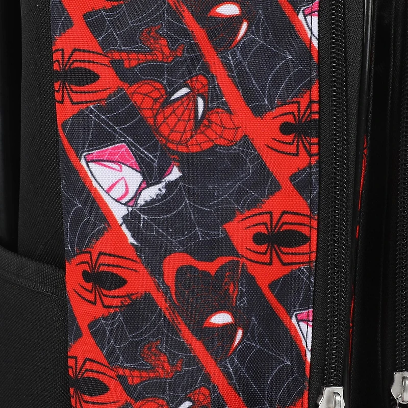 Marvel Spiderman Sac à dos à roulettes 40,6 cm avec Peter Parker Spider-Man, Miles Morales Spider-Man, Ghost Spider