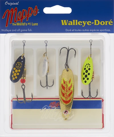 Mepps 4-K5-ASST 4-Pack Walleye Kit Assorted