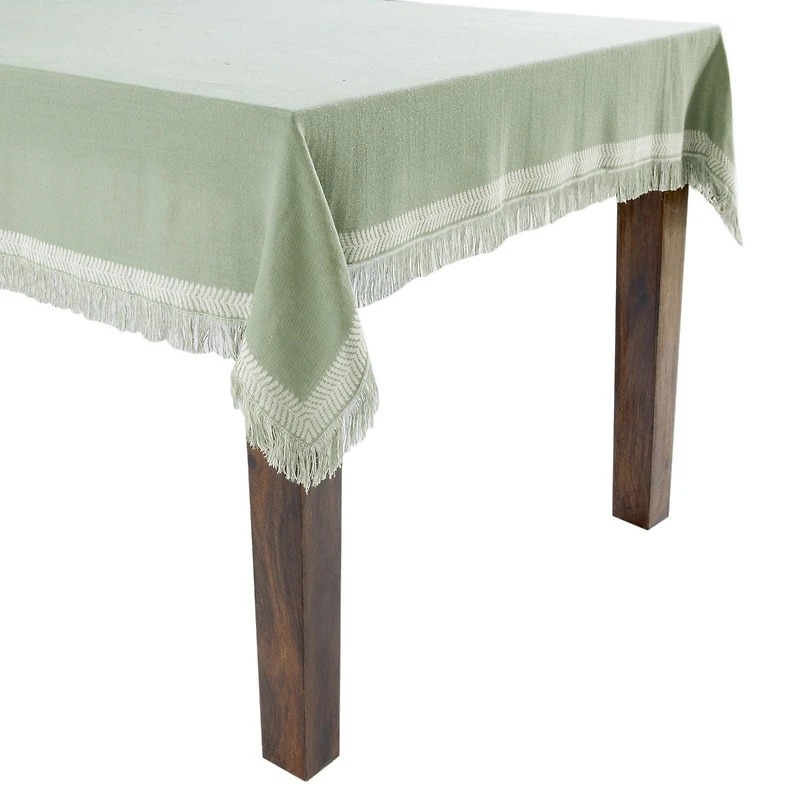 Mainstays Global Table Throw - 50" x 50" - Green - 100% Cotton