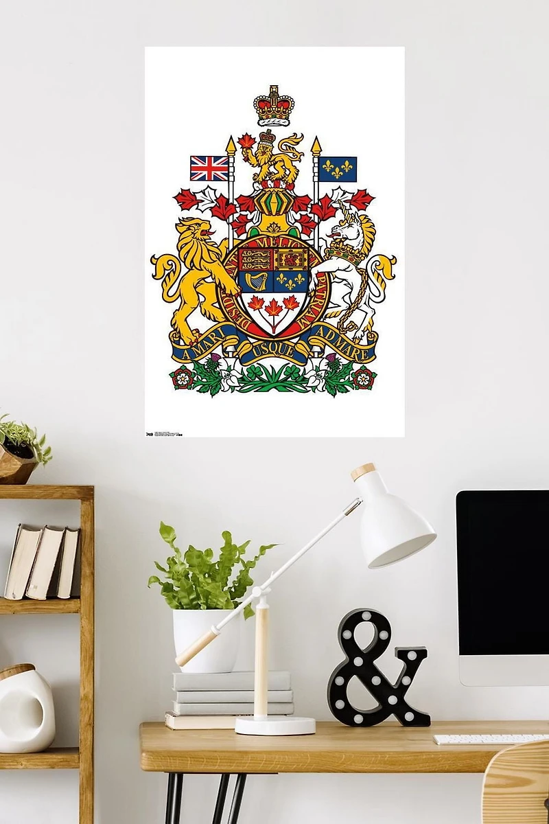 Canada - Coat of Arms Wall Poster, 22.375" x 34"