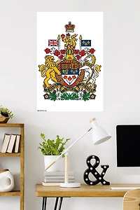 Canada - Coat of Arms Wall Poster, 22.375" x 34"