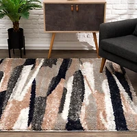 Rug Branch Retro Collection Tapis abstrait moderne