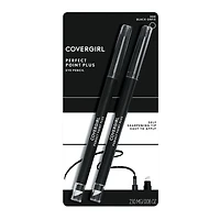 Covergirl - Perfect Point Plus Eye Pencil, micro-fine point, precise line, built-in smudger tip for a softer, smokier look, 100% Cruelty-Free, Built in smudger