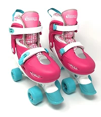 Chicago Skates - Patins à roulettes ajustables pour enfants avec accessoires,Rose