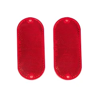 Quick Mount Oblong Reflector 2 Pk Red